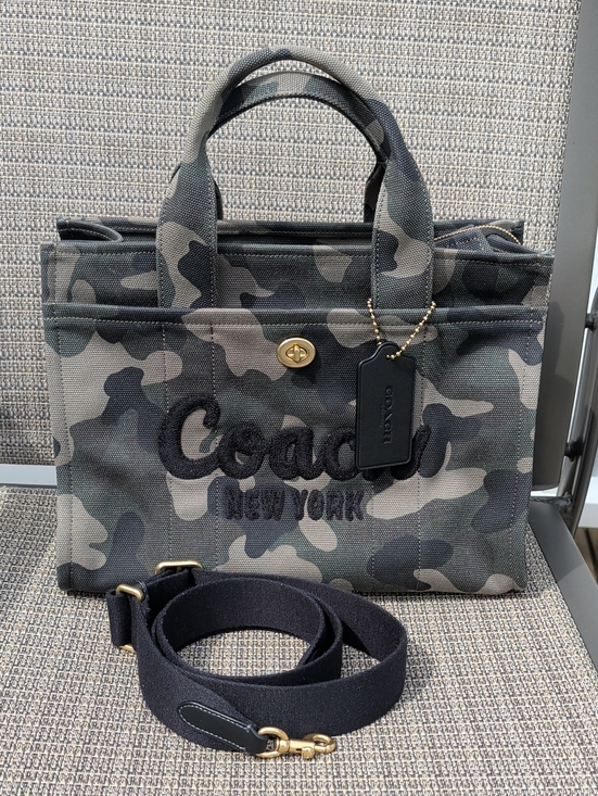 Coach Handbags - Coach Medium Camo Canvas Cargo Tote (CY845) EUC